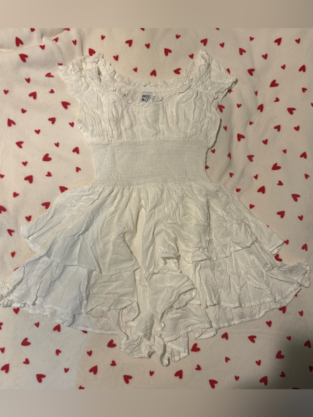 Princess Polly White Ruffle Tiered Dress